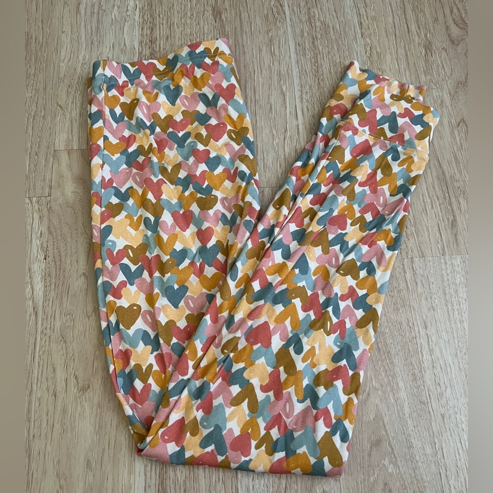 The Company Store Multicolor Heart Pattern Matching Set - Picture 2 of 4